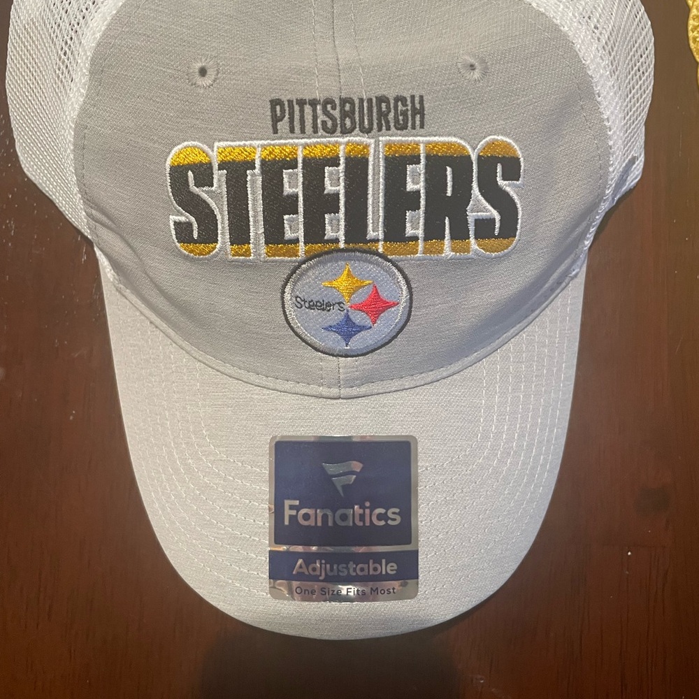 Fanatics New Pittsburgh Steelers Gray Adjustable Baseball Hat
